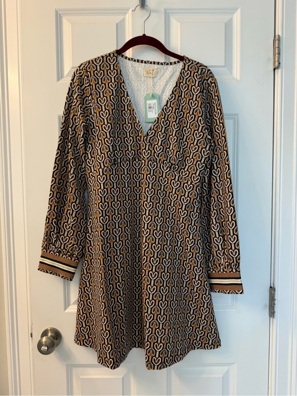 NUD by Nekane-Long-Sleeve Flare Dress